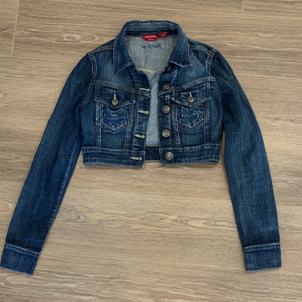 Guess Cropped Denim Jacket